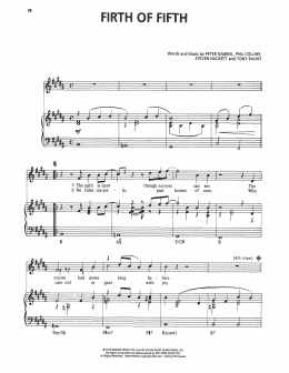 page one of Firth Of Fifth (Piano, Vocal & Guitar Chords (Right-Hand Melody))