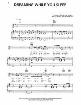 page one of Dreaming While You Sleep (Piano, Vocal & Guitar Chords (Right-Hand Melody))