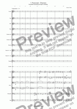 page one of Journey for woodwinds and orchestra