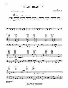 page one of Black Diamond (Solo Guitar)