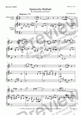 page one of Spanische Ballade (ABP/Score & Parts)
