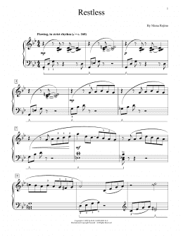 page one of Restless (Educational Piano)