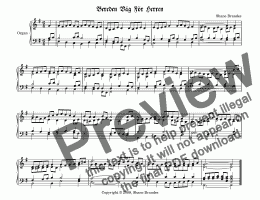 page one of Bereden väg för Herran- Chorale Prelude