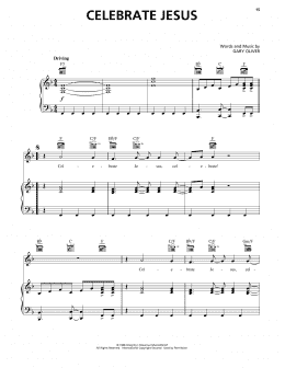 page one of Celebrate Jesus (Piano, Vocal & Guitar Chords (Right-Hand Melody))