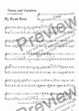 page one of Theme and Variation