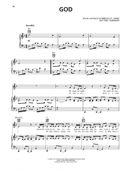 page one of God (Piano, Vocal & Guitar Chords (Right-Hand Melody))