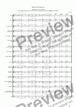 page one of Warm-up for Concert Band