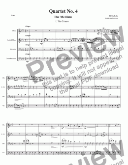 page one of Quartet 4-DR - Score