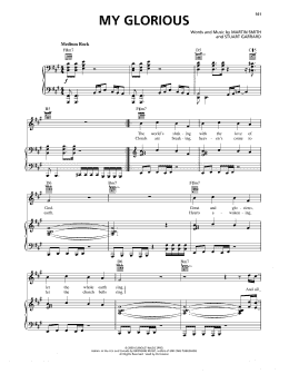 page one of My Glorious (Piano, Vocal & Guitar Chords (Right-Hand Melody))