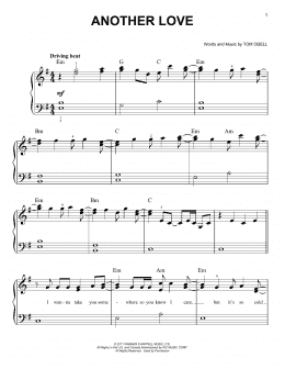 page one of Another Love (Easy Piano)