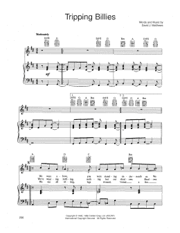 page one of Tripping Billies (Piano, Vocal & Guitar Chords (Right-Hand Melody))