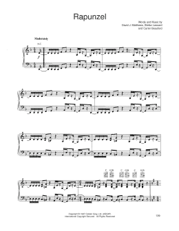 page one of Rapunzel (Piano, Vocal & Guitar Chords (Right-Hand Melody))