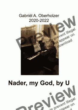 page one of Nader, my God, by U