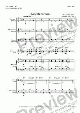 page one of Flying Rueckwirds (JCO3/Score & Parts)