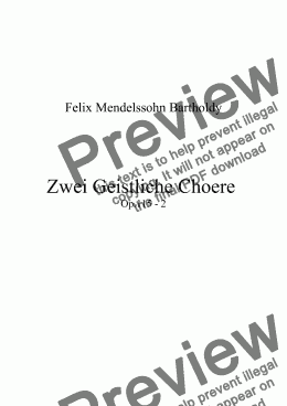 page one of Zwei Geistliche Choere  Op.115 - Nº2 Periti autem