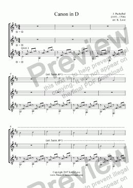 page one of Canon in D (Trio)