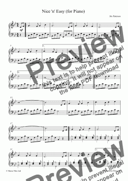 page one of Nice'n'Easy (for piano)