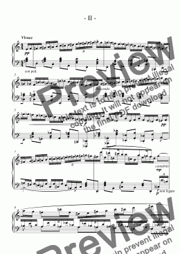 page one of Piano Sonata 2nd movement
