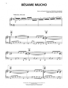 page one of Bésame Mucho (Kiss Me Much) (Piano, Vocal & Guitar Chords (Right-Hand Melody))
