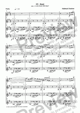 page one of A Little Suite With Beat: 4. Soul (CQA/Score & Parts)