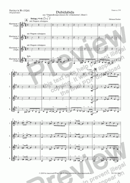 page one of Dubidubida (CQA/Score & Parts)