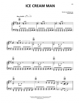 page one of Ice Cream Man (Piano, Vocal & Guitar Chords (Right-Hand Melody))