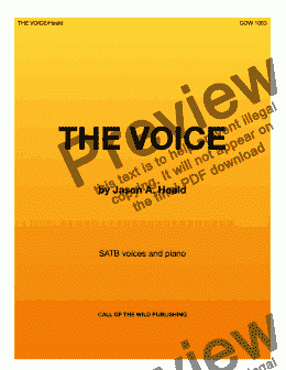 page one of The Voice 