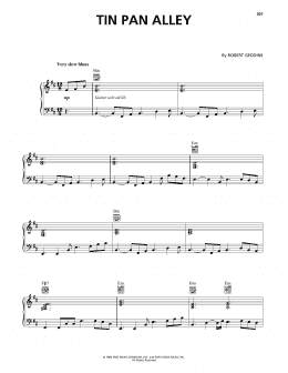 page one of Tin Pan Alley (Piano, Vocal & Guitar Chords (Right-Hand Melody))