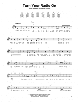 page one of Turn Your Radio On (Easy Guitar)
