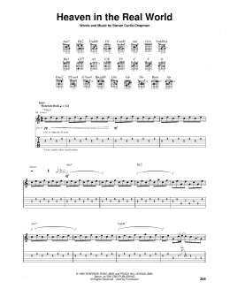 page one of Heaven In The Real World (Guitar Tab)