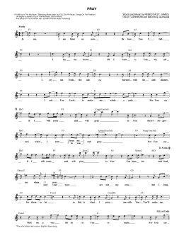 page one of Pray (Lead Sheet / Fake Book)