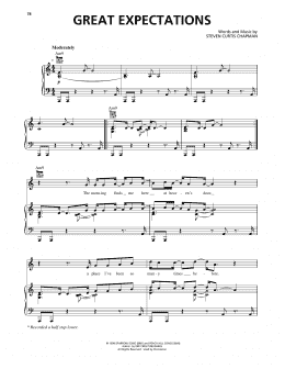 page one of Great Expectations (Piano, Vocal & Guitar Chords (Right-Hand Melody))