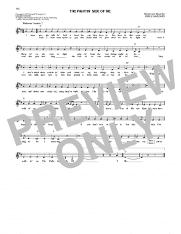 page one of The Fightin' Side Of Me (Lead Sheet / Fake Book)
