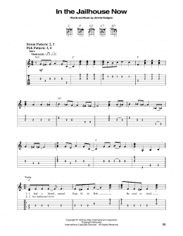 page one of In The Jailhouse Now (Easy Guitar Tab)