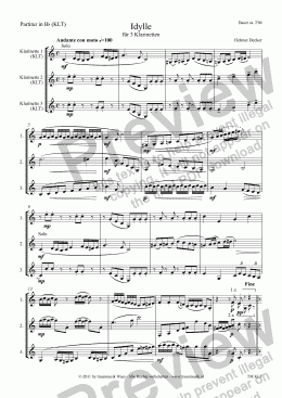 page one of Idylle (CLT/Score & Parts)