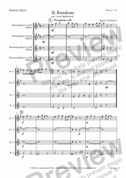 page one of Zwei Spielereien: II. Rondeau (SQA/Score & Parts)
