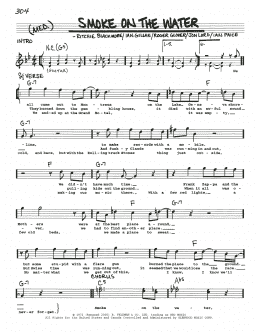 page one of Smoke On The Water (Real Book – Melody, Lyrics & Chords)