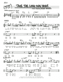 page one of Take The Long Way Home (Real Book – Melody, Lyrics & Chords)