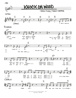 page one of Knock On Wood (Real Book – Melody, Lyrics & Chords)