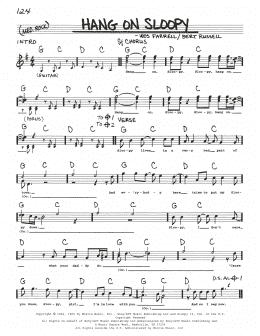 page one of Hang On Sloopy (Real Book – Melody, Lyrics & Chords)
