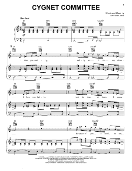 page one of Cygnet Committee (Piano, Vocal & Guitar Chords (Right-Hand Melody))