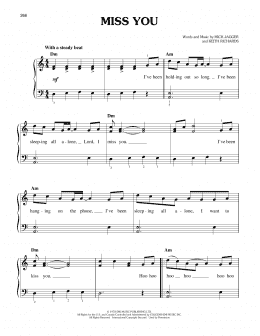 page one of Miss You (Easy Piano)