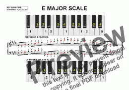 page one of E Major Scale