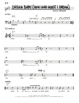 page one of Dream Baby (How Long Must I Dream) (Real Book – Melody, Lyrics & Chords)