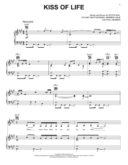 page one of Kiss Of Life (Piano, Vocal & Guitar Chords (Right-Hand Melody))