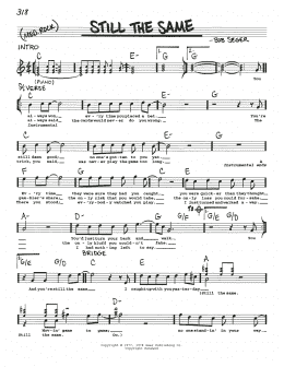page one of Still The Same (Real Book – Melody, Lyrics & Chords)