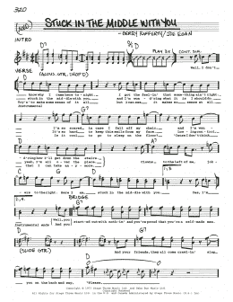 page one of Stuck In The Middle With You (Real Book – Melody, Lyrics & Chords)