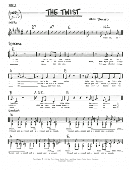 page one of The Twist (Real Book – Melody, Lyrics & Chords)