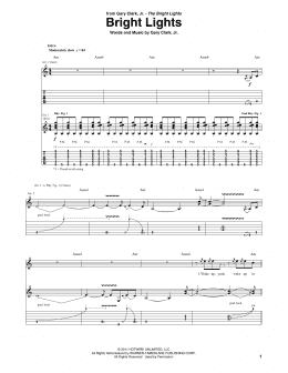 page one of Bright Lights (Guitar Tab)