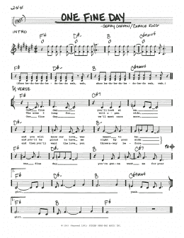 page one of One Fine Day (Real Book – Melody, Lyrics & Chords)